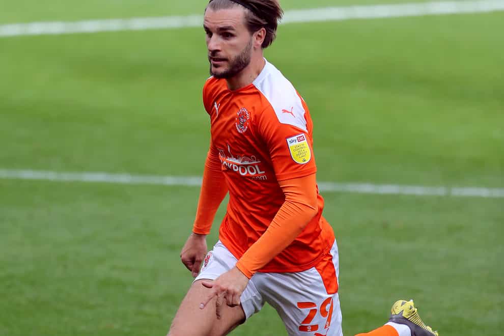 Blackpool full-back Luke Garbutt ended a six-week injury lay-off in the FA Cup win at Harrogate on Saturday