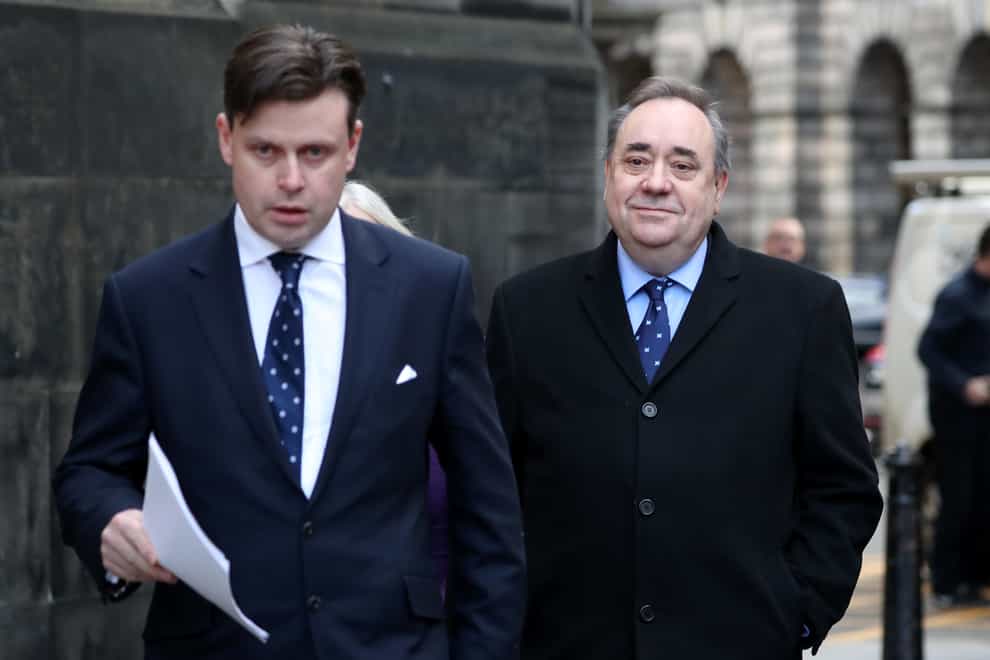 Alex Salmond (right) and lawyer David McKie