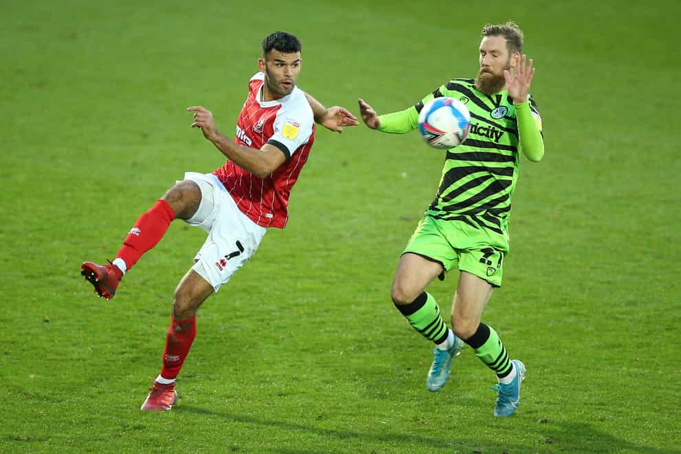 Scott Wagstaff (right) could return for Forest Green