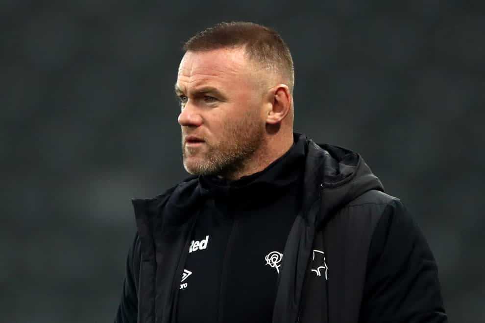 Wayne Rooney's first match in interim charge of Derby ended with a 1-1 draw against Wycombe (Tim Goode/PA)