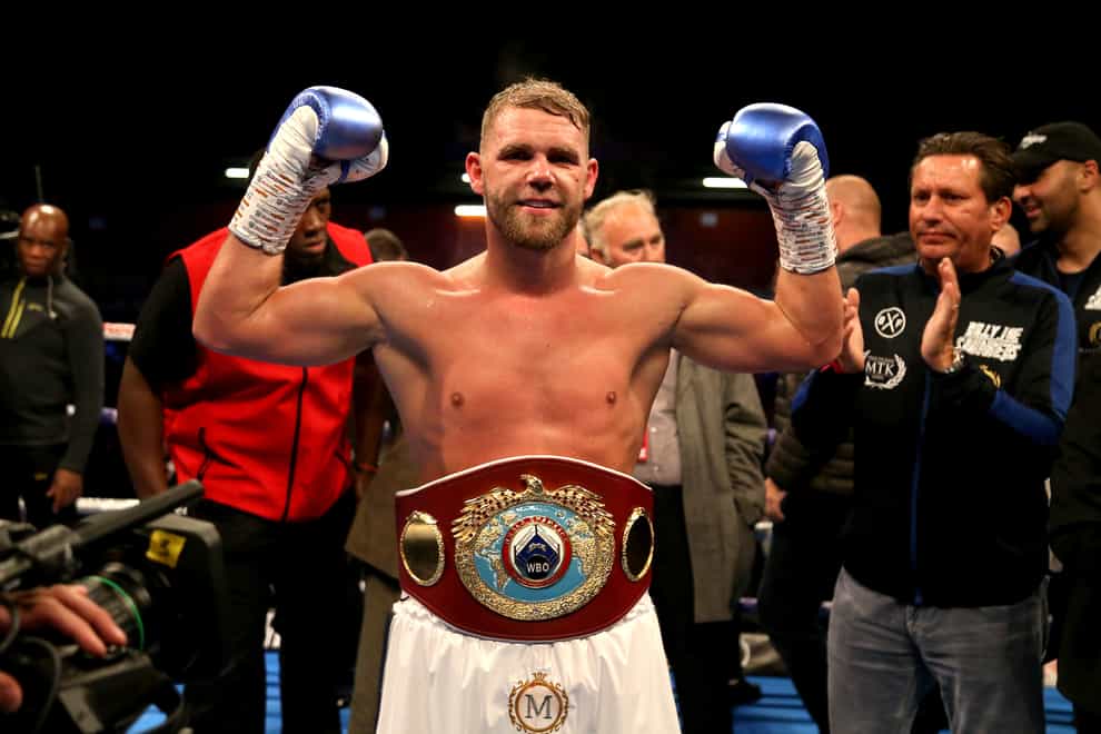 Billy Joe Saunders defends his WBO super-middleweight title on Friday (Paul Harding/PA)