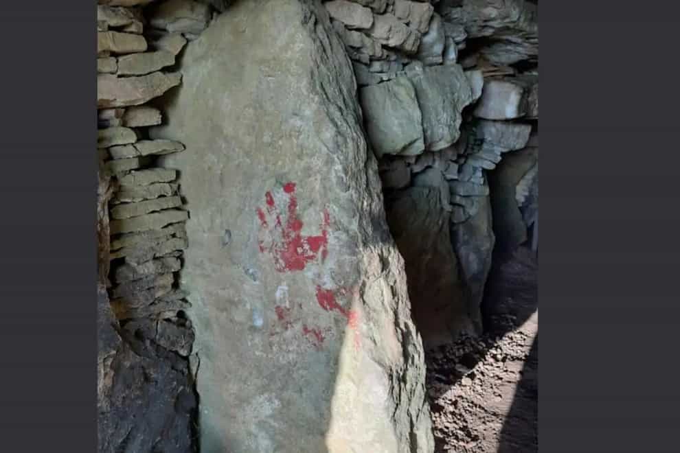 Police investigate after graffiti daubed on Neolithic tomb