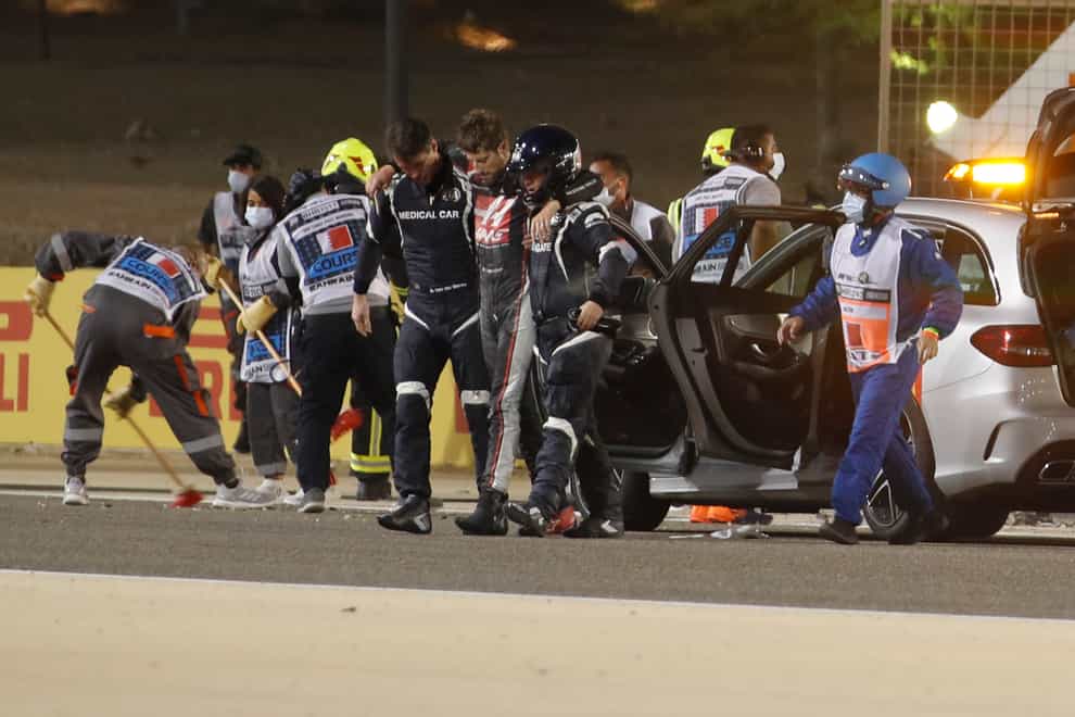Romain Grosjean is recovering after his horror crash in Bahrain