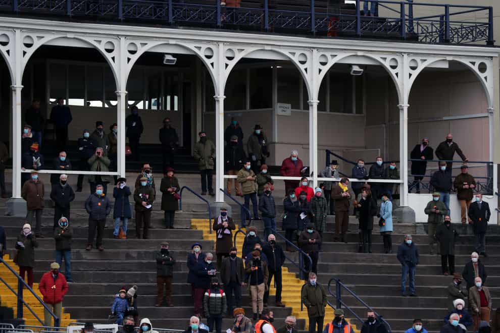 Racegoers returned at Ludlow Racecourse