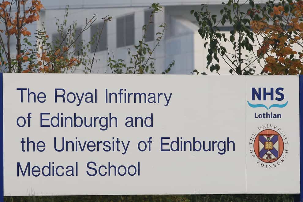 Royal Infirmary of Edinburgh sign