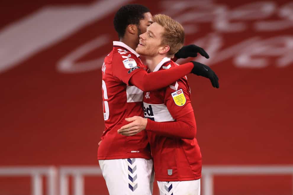 Duncan Watmore, right, shone for Middlesbrough