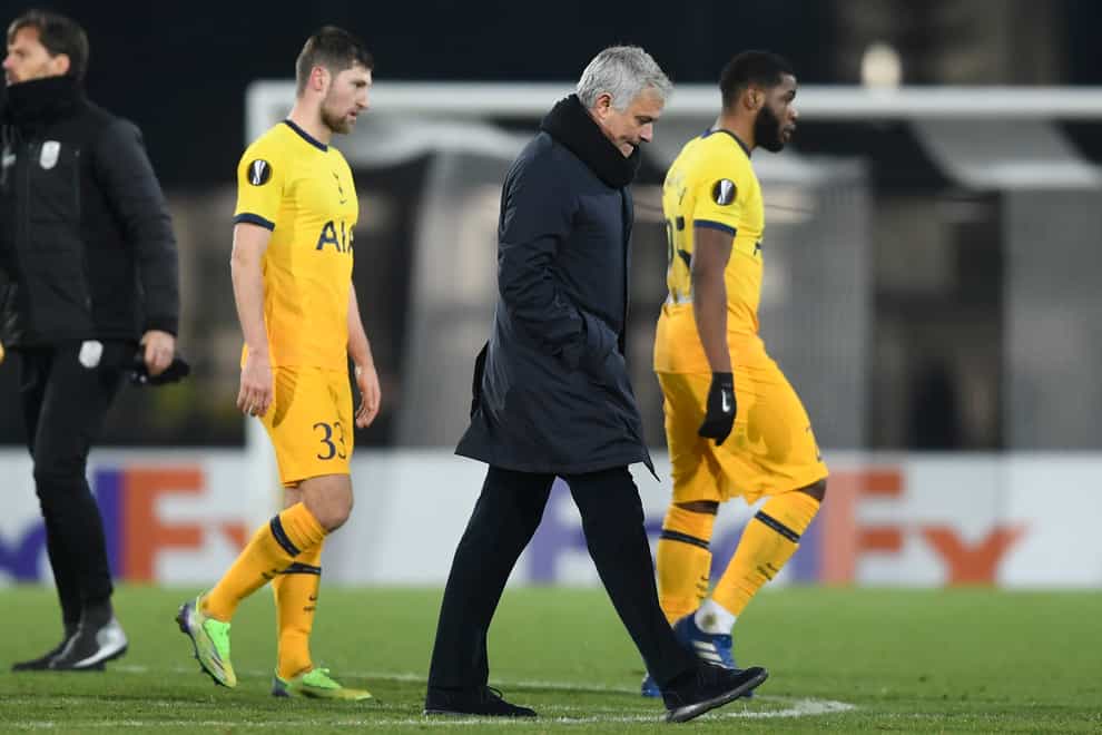 Jose Mourinho was unhappy with the motivation of his Tottenham players in the 3-3 draw against LASK in the Europa League