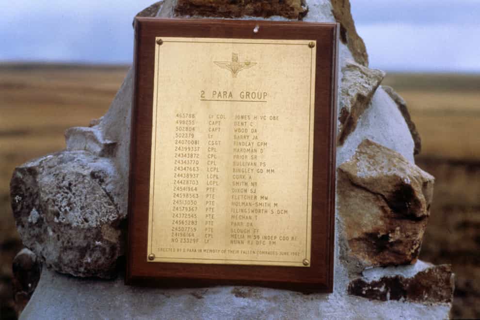 Falklands War – Roll of Honour – 2 Para Memorial – Goose Green