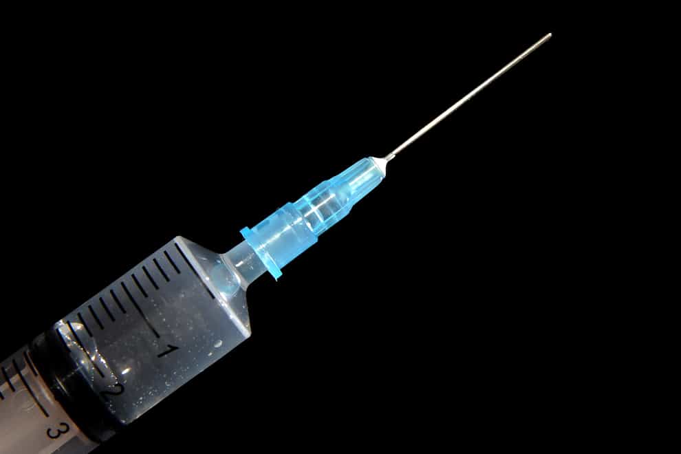 A medical syringe (Andrew Matthews/PA)