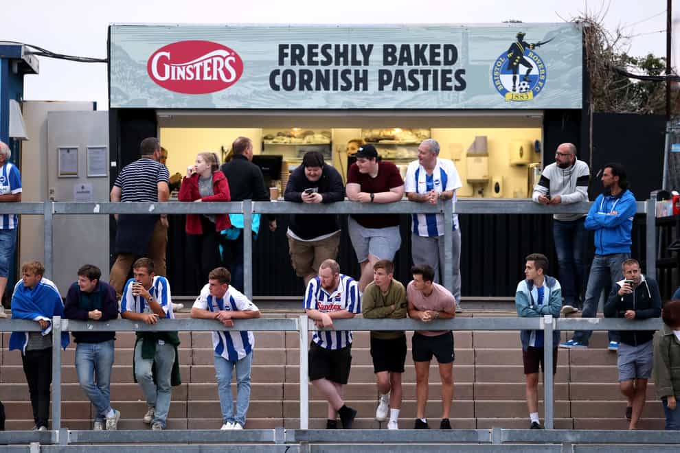 Cornish pasties will be off the menu for St Blazey players