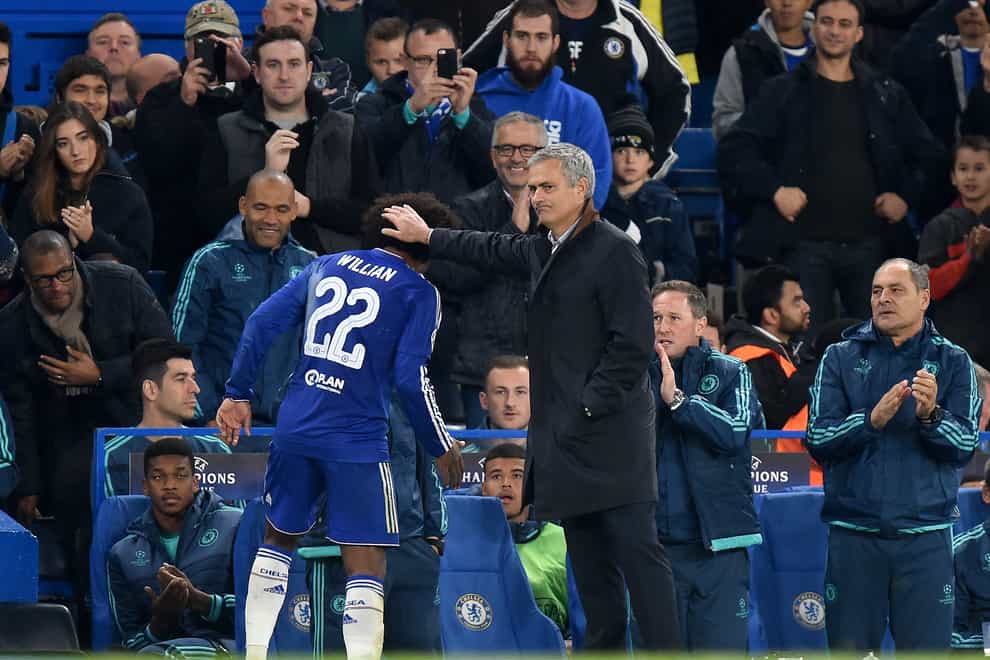 Jose Mourinho worked with Willian at Chelsea