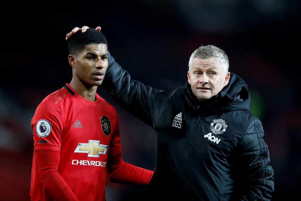 Manchester United manager Ole Gunnar Solskjaer is hoping for good news about Marcus Rashford