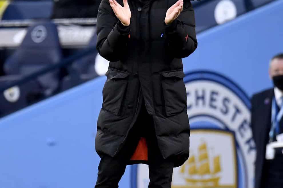 Manchester City manager Pep Guardiola watched his side beat Fulham