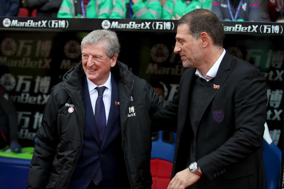 Roy Hodgson's Crystal Palace face Slaven Bilic's West Brom on Sunday