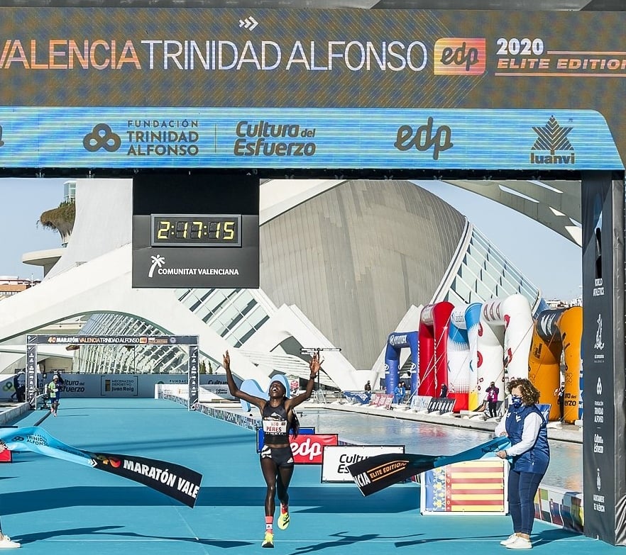<p>Peres Jepchirchir has won the Valencia Marathon</p>