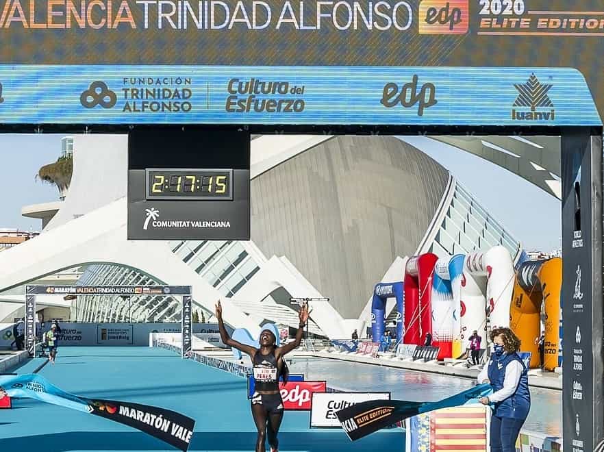 <p>Peres Jepchirchir has won the Valencia Marathon</p>