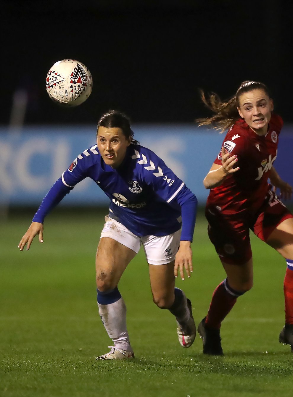 <p>Everton’s Hayley Raso (left) is determined to constantly ‘prove’ herself&nbsp;</p>
