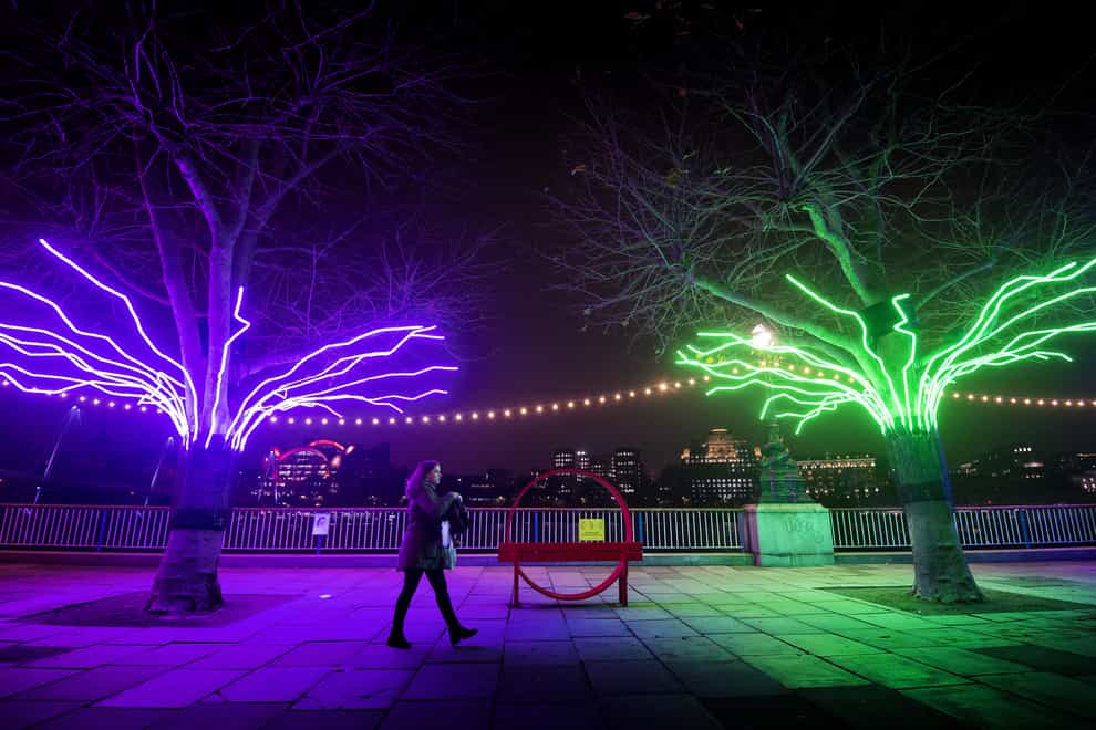 Winter Light exhibition at the Southbank Centre