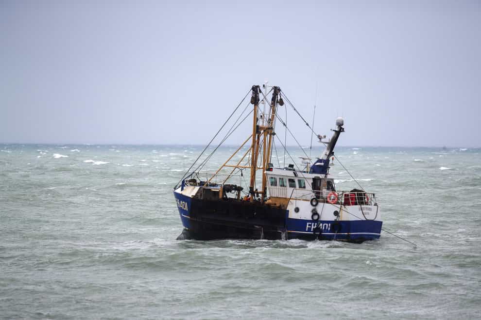 A fishing trawler