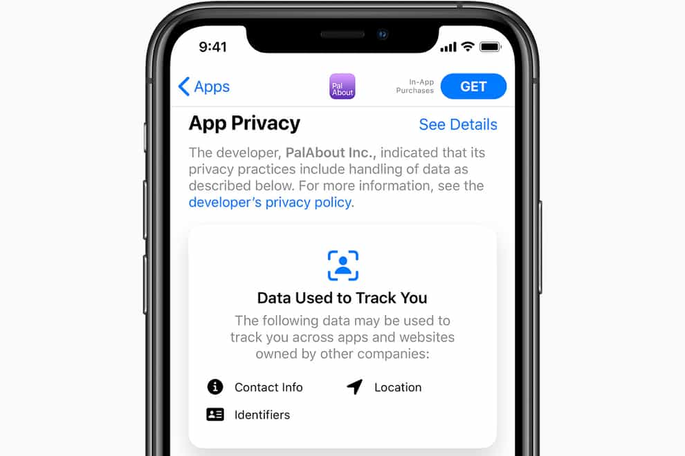 New data privacy indicators on the Apple App Store
