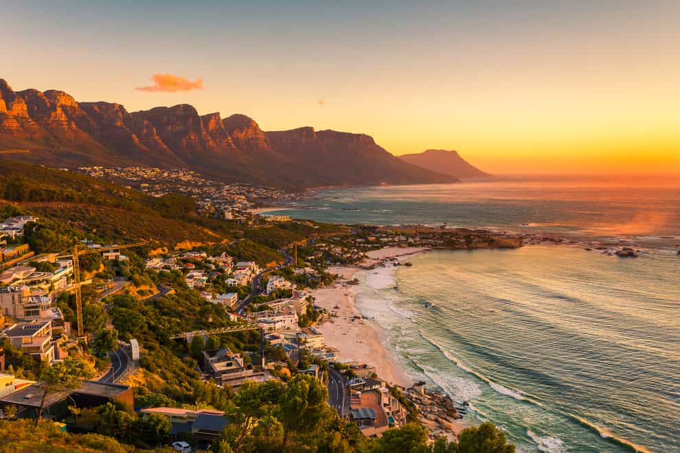 A wide picture of Clifton Beach in Cape Town, South Africa at late afternoon in a beautiful sunset (istock/PA)