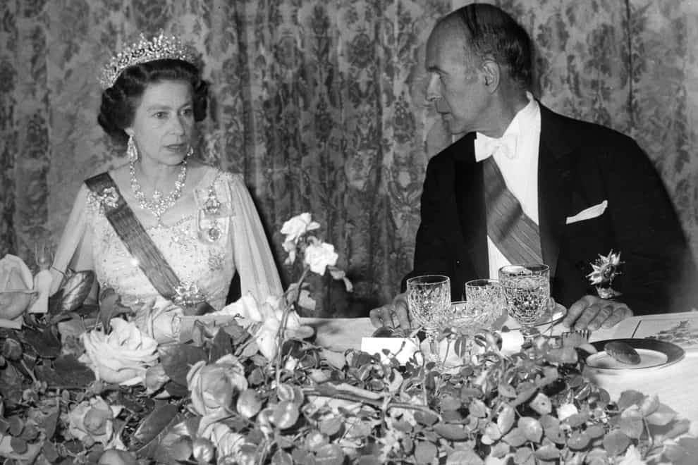 The Queen and French President Valery Giscard d'Estaing