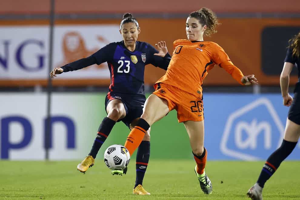 <p>Press won the SheBelieves Cup with the US earlier this year</p>