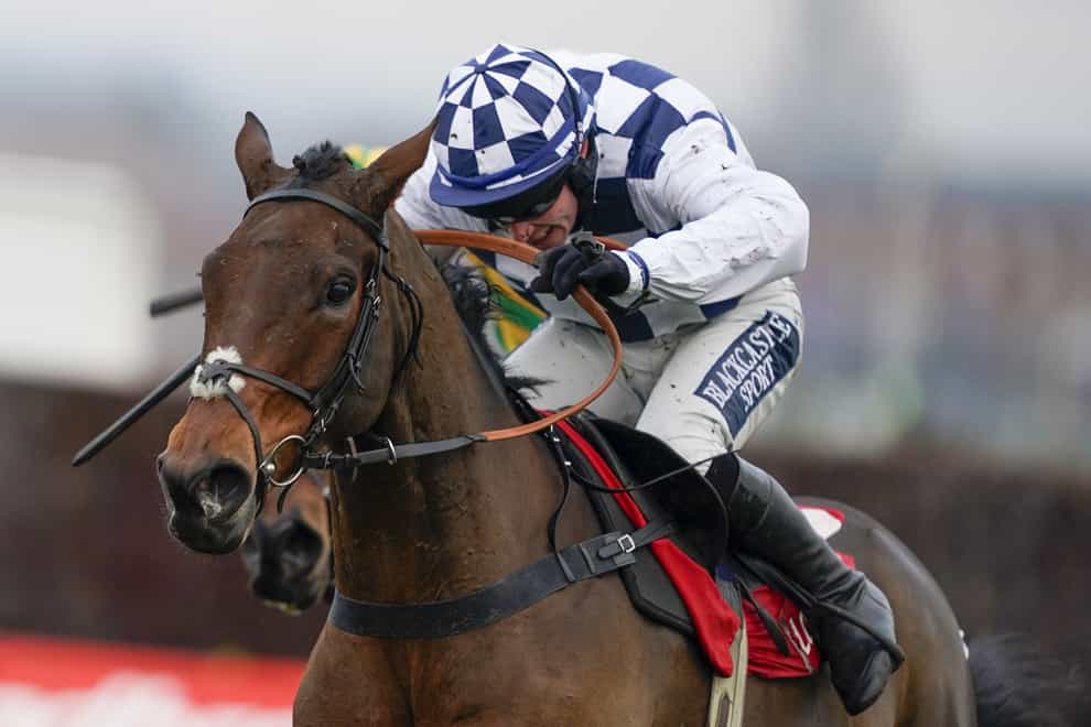 Clondaw Castle on his way to winning at Newbury