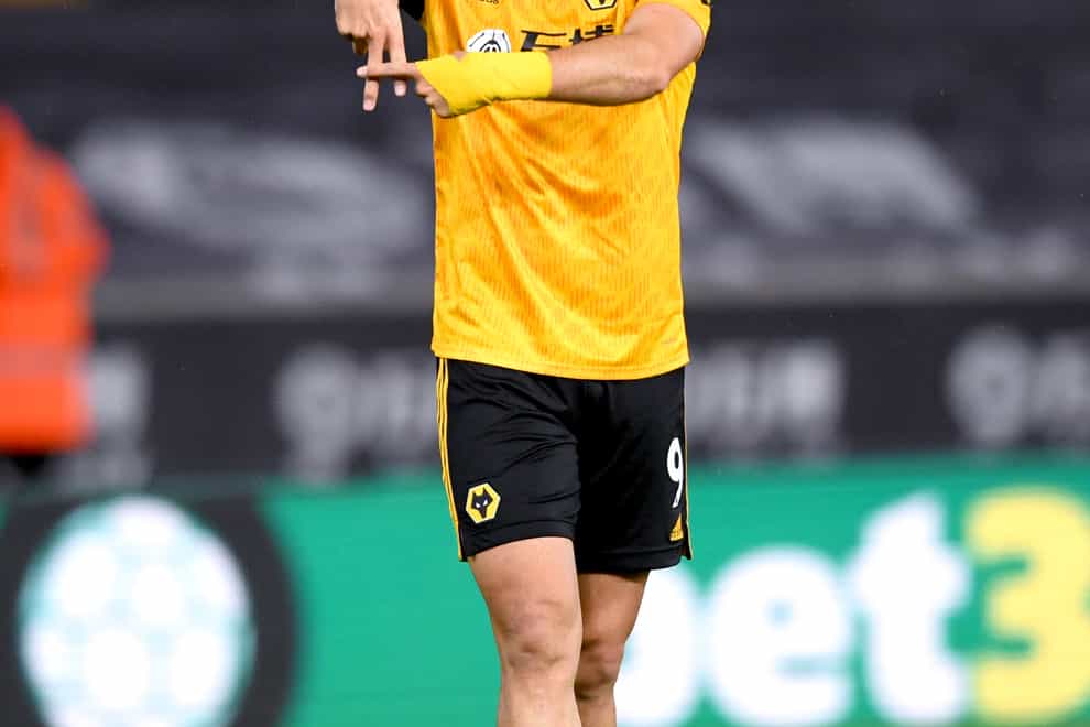 Raul Jimenez visited his Wolves team-mates this week