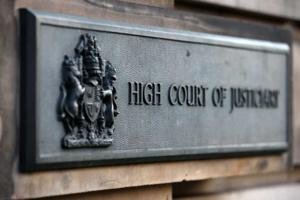 High Court in Edinburgh sign