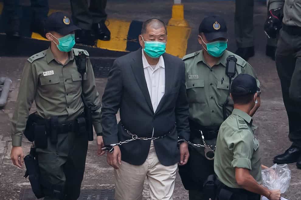 Hong Kong accused Jimmy Lai taken to court