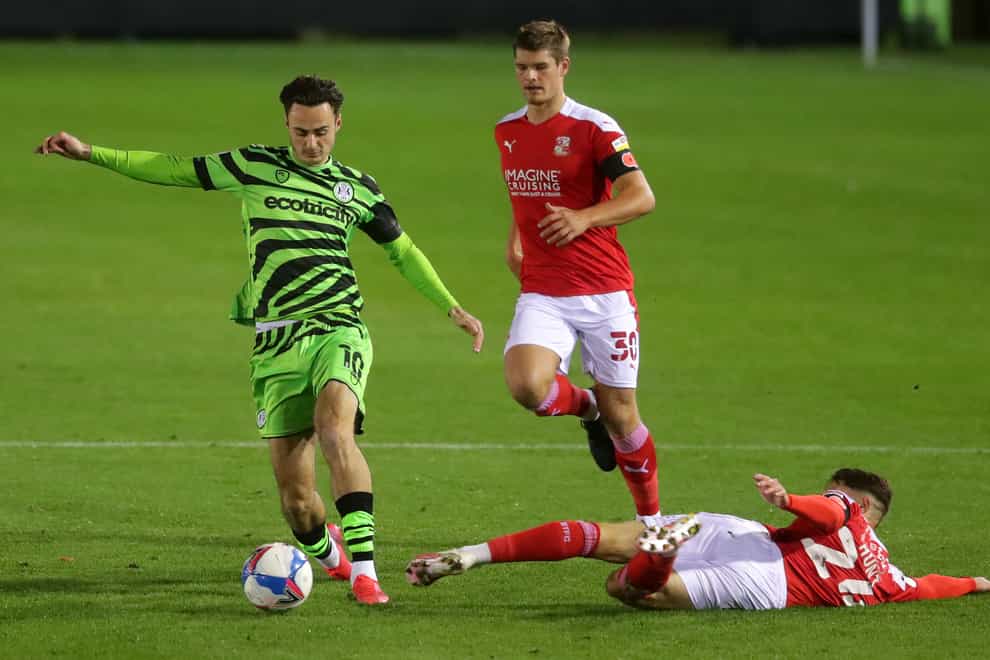 Aaron Collins scored for Forest Green