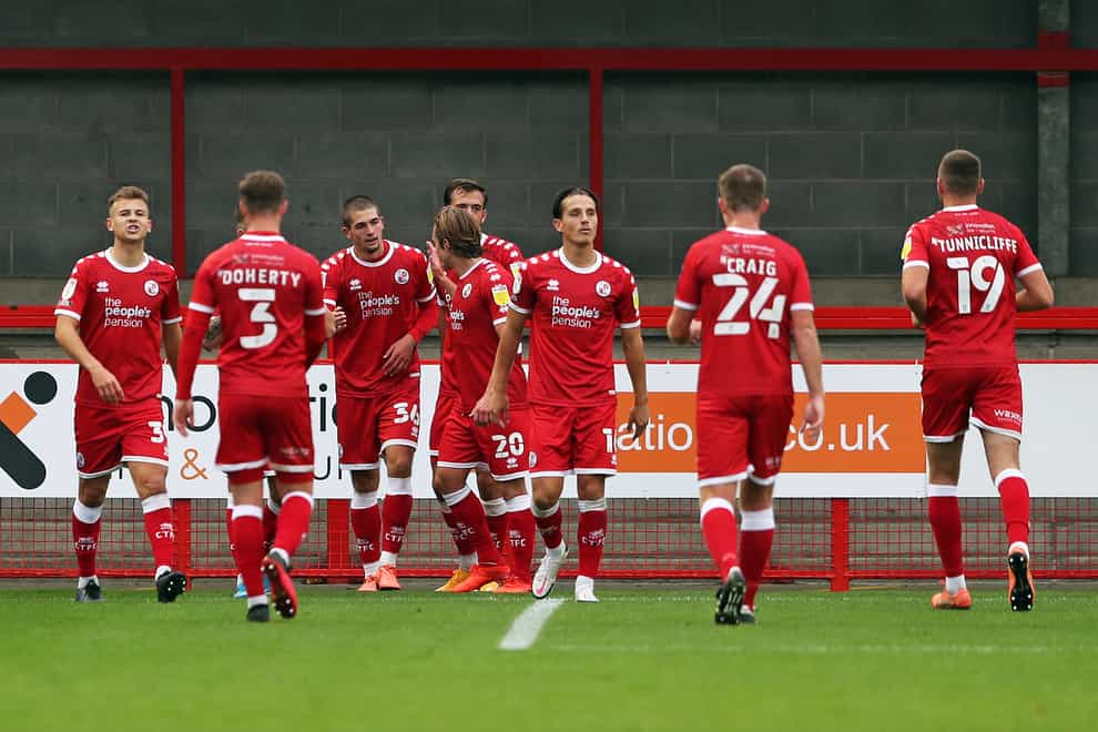 Max Watters (36) bagged a hat-trick for Crawley
