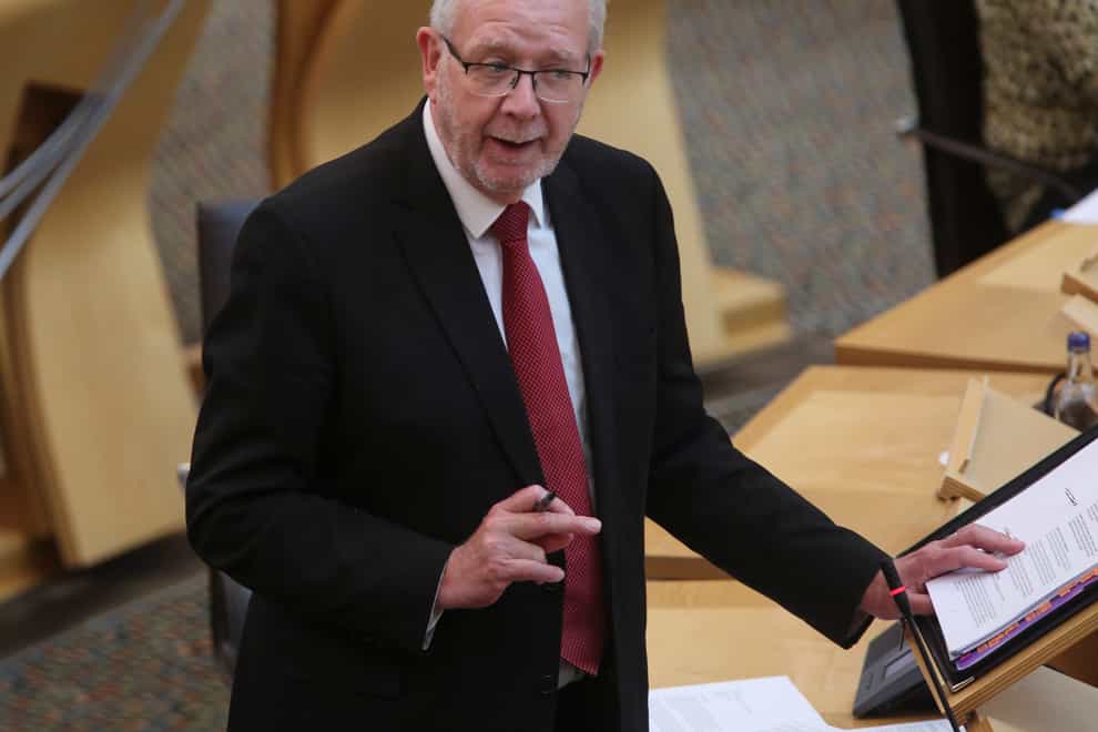 Mike Russell in Holyrood