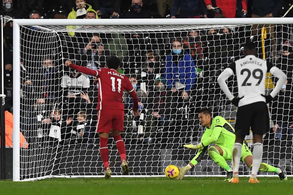 Mohamed Salah rescued a draw for Liverpool with his late penalty