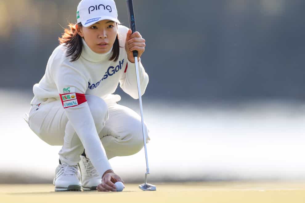 <p>Hinako Shibuno could be on her way to winning her second major after sealing the Women's British Open title last year</p>