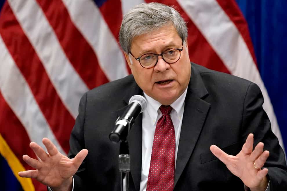 <p>William Barr went to the White House on Monday, where Mr Trump said he submitted his letter of resignation</p>