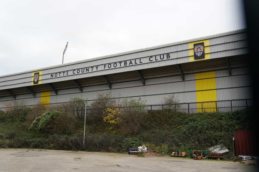 Notts County played Stockport at Meadow Lane