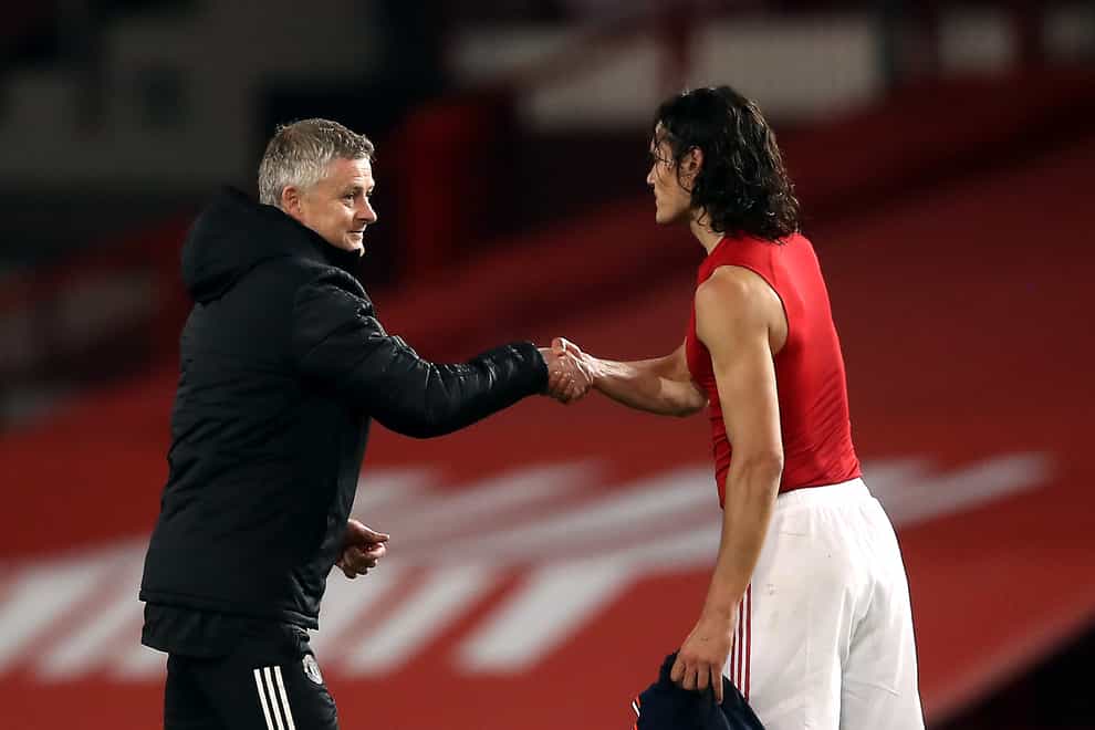 Ole Gunnar Solskjaer does not expect to have Edinson Cavani available against Sheffield United