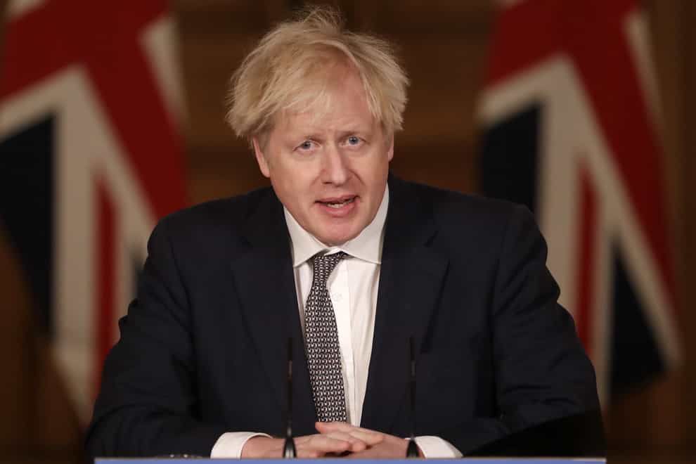 <p>Prime Minister Boris Johnson said people should carefully weigh up the risks before making Christmas plans</p>