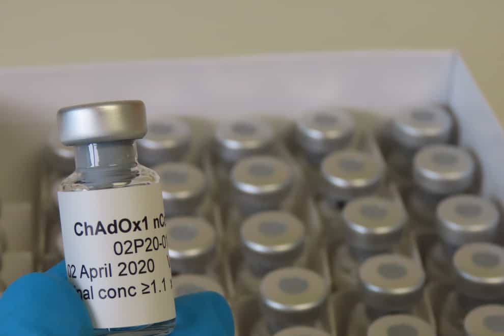 Vials of the Oxford coronavirus vaccine