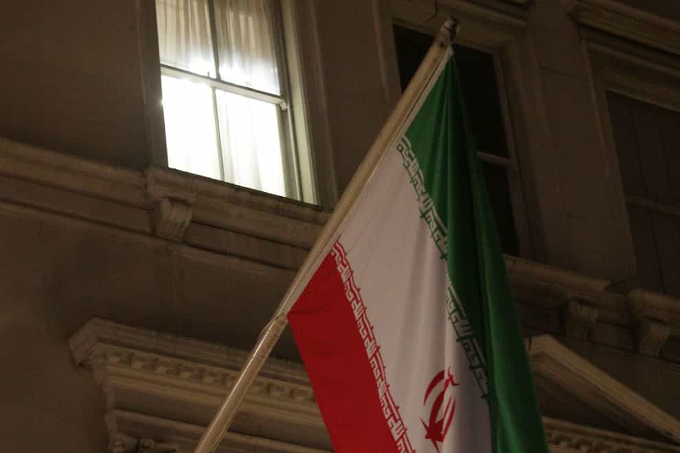 An Iranian flag