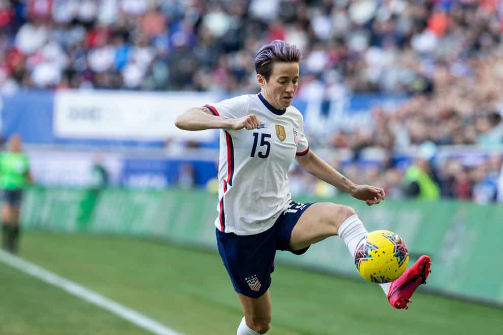 <p>Rapinoe hasn’t played since the SheBelieves Cup</p>