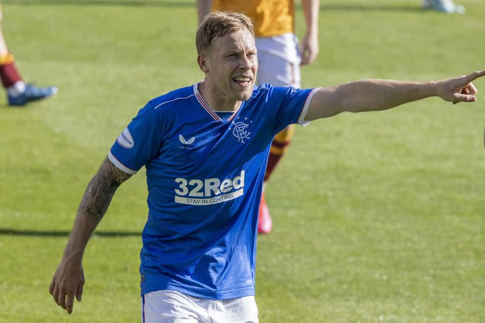 Scott Arfield says Rangers are determined to get back on track against Motherwell