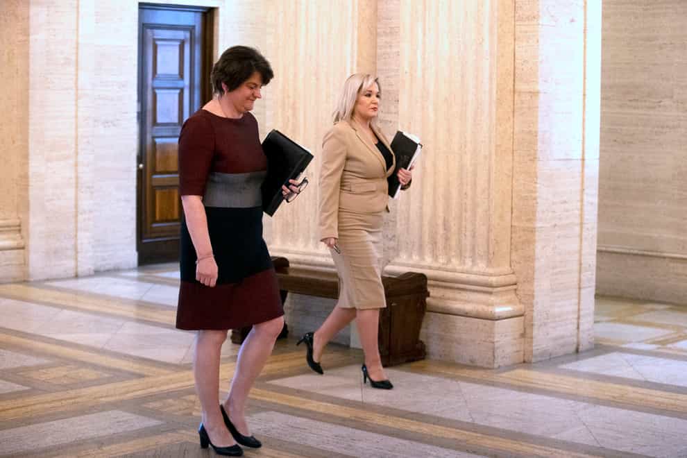 Arlene Foster and Michelle O'Neill