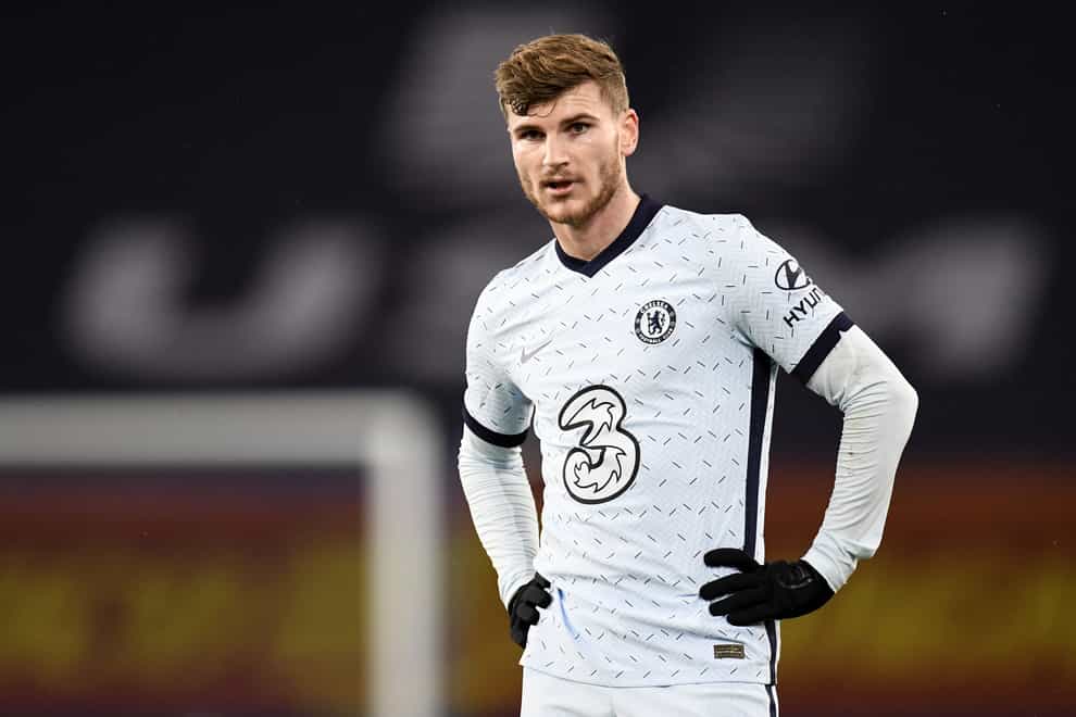 Timo Werner during a Premier League game