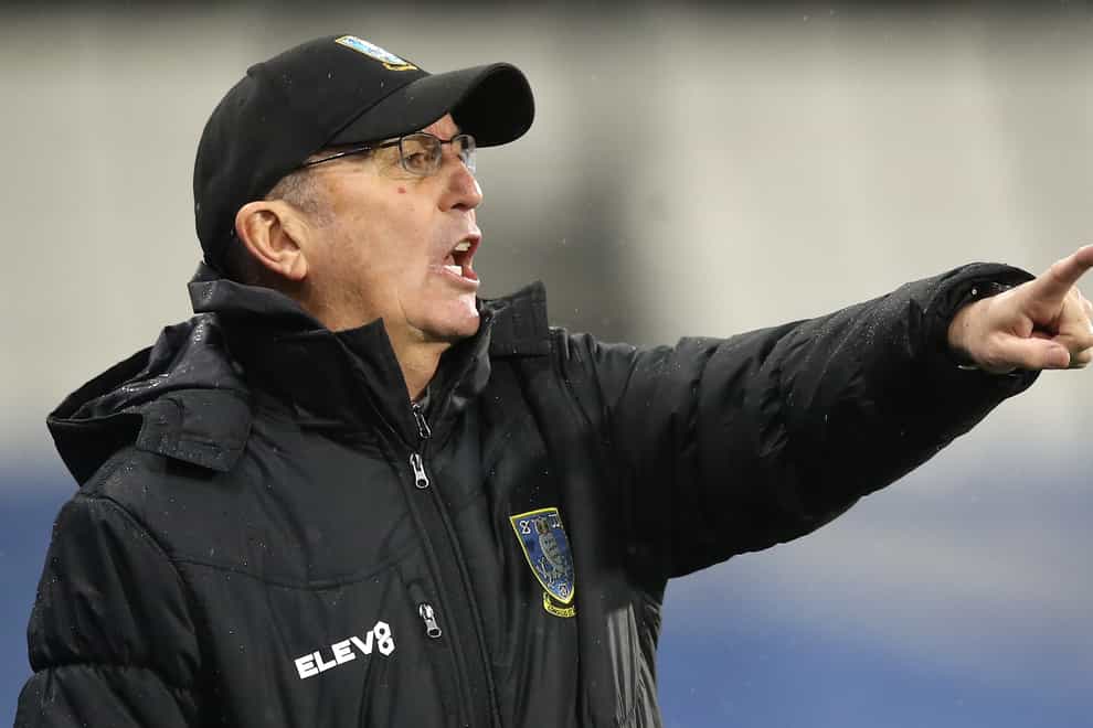 Tony Pulis points on the touchline