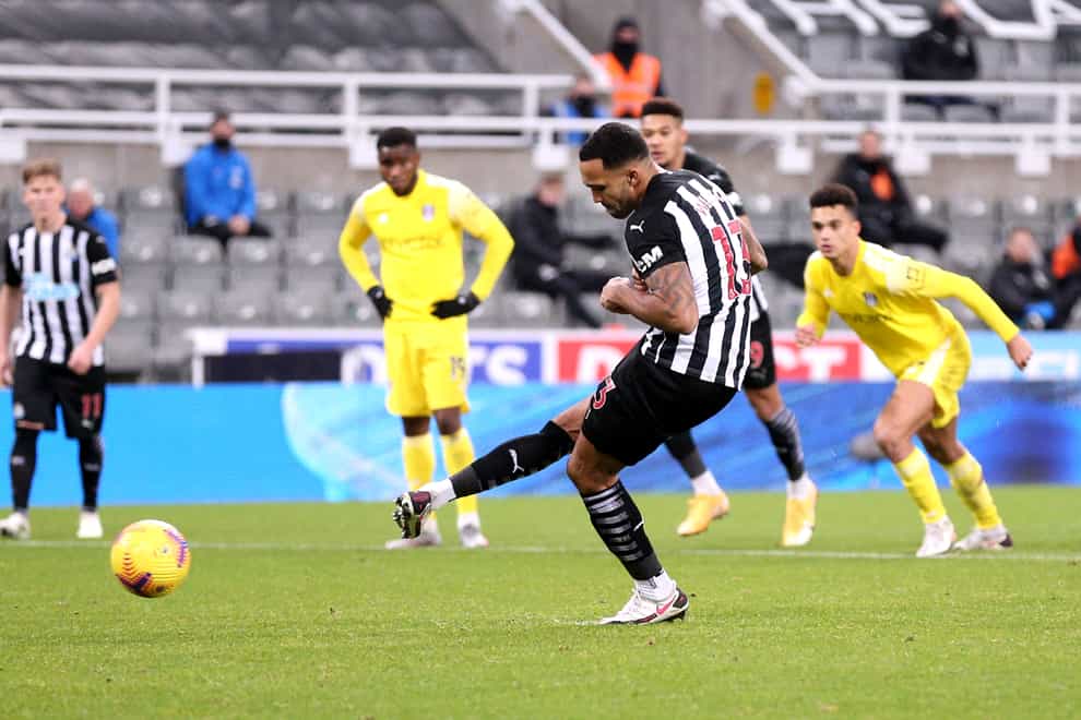 Callum Wilson earned a point for Newcastle against 10-man Fulham