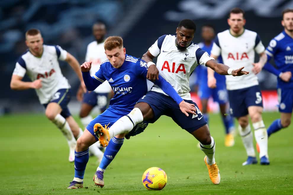Serge Aurier in action against Leicester