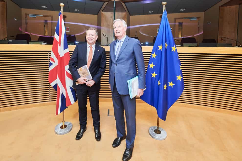 Boris Johnson’s chief Europe negotiator David Frost met with his counterpart from the European Union Michel Barnier